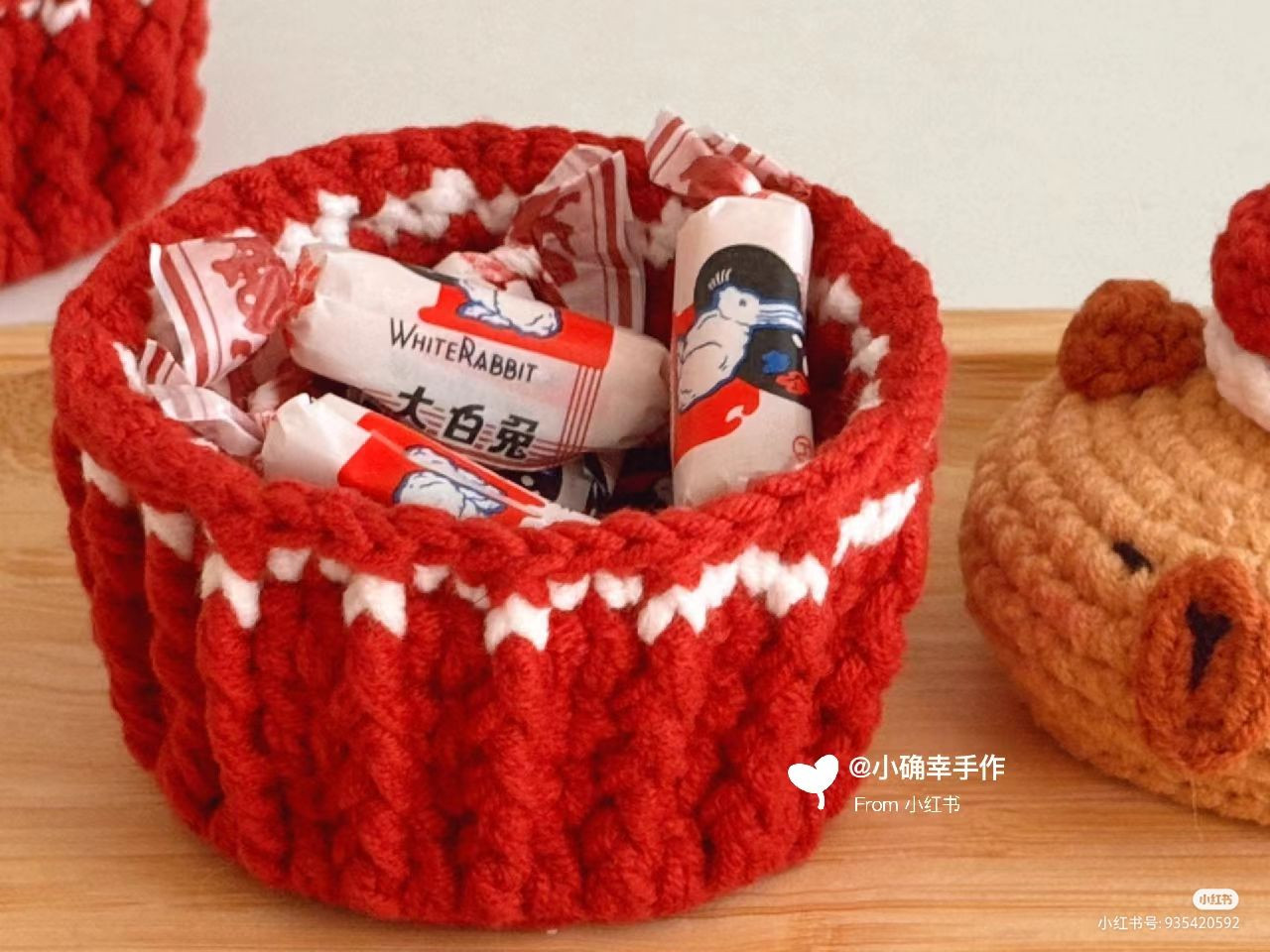 Crochet Capybara Cupcake Storage Box Pattern