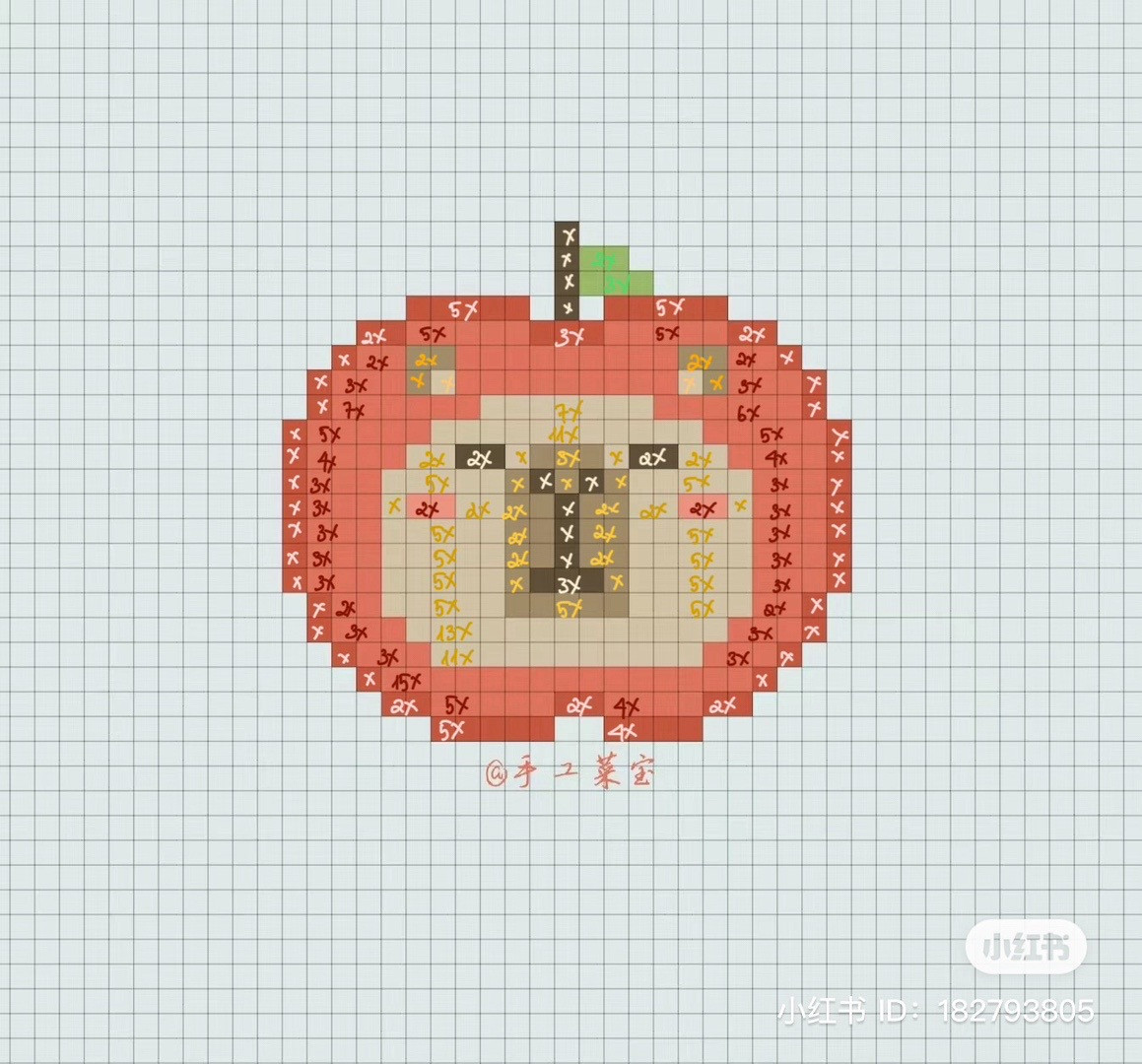 Crochet Capybara Pixel Chart Pattern