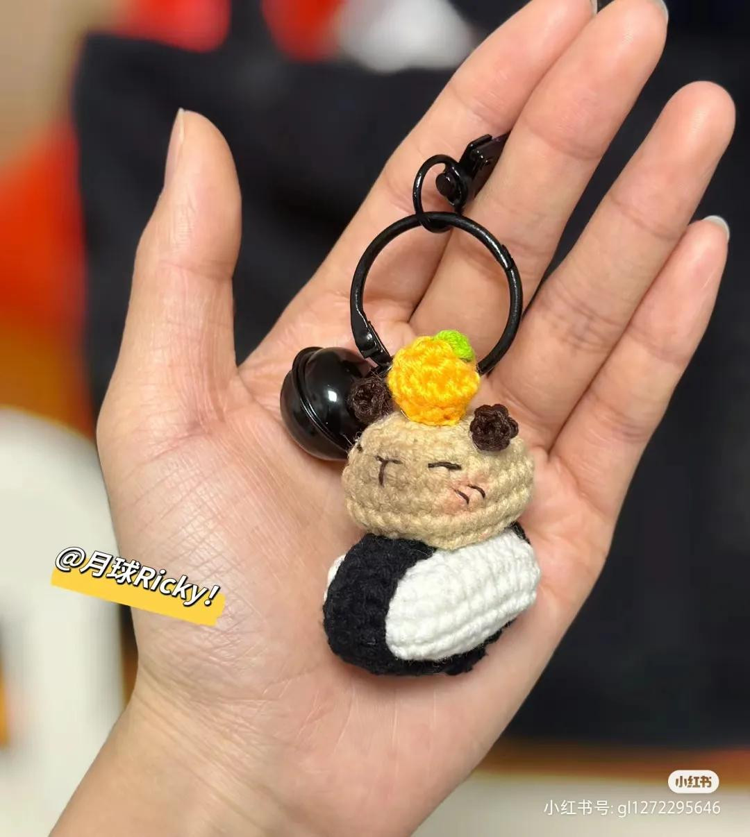 Crochet Capybara Sushi Amigurumi Pattern Chart