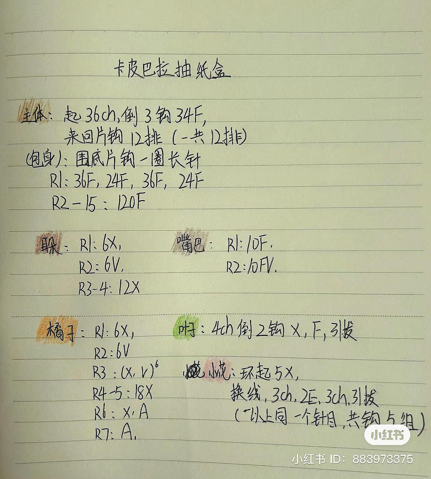 Crochet Capybara Tissue Box Cover Pattern with Orange and Flower