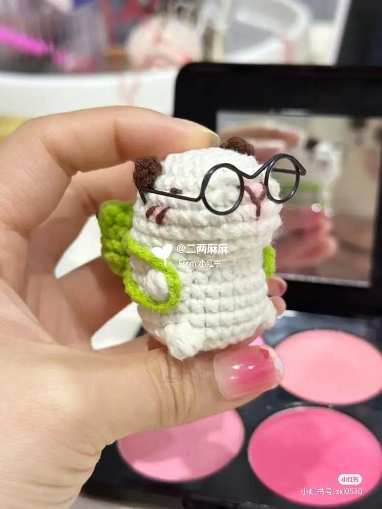 Crochet Capybara with Frog Backpack Pattern Chart