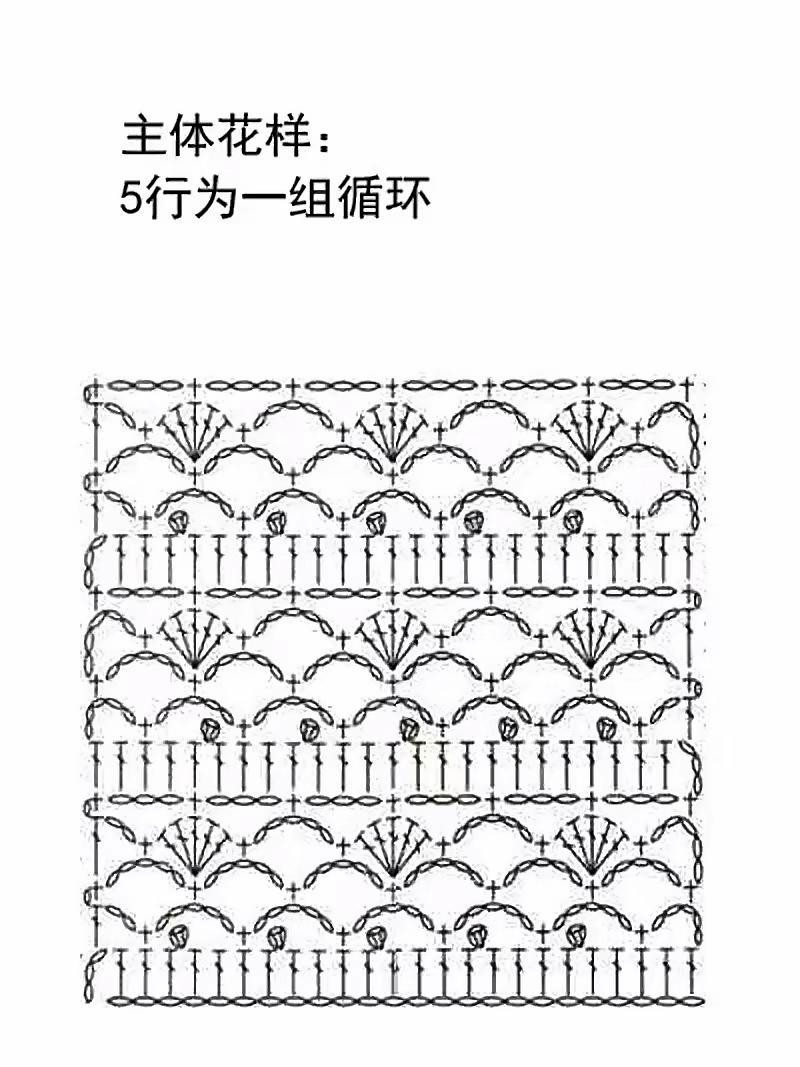 Crochet cardigan pattern with shell stitch design