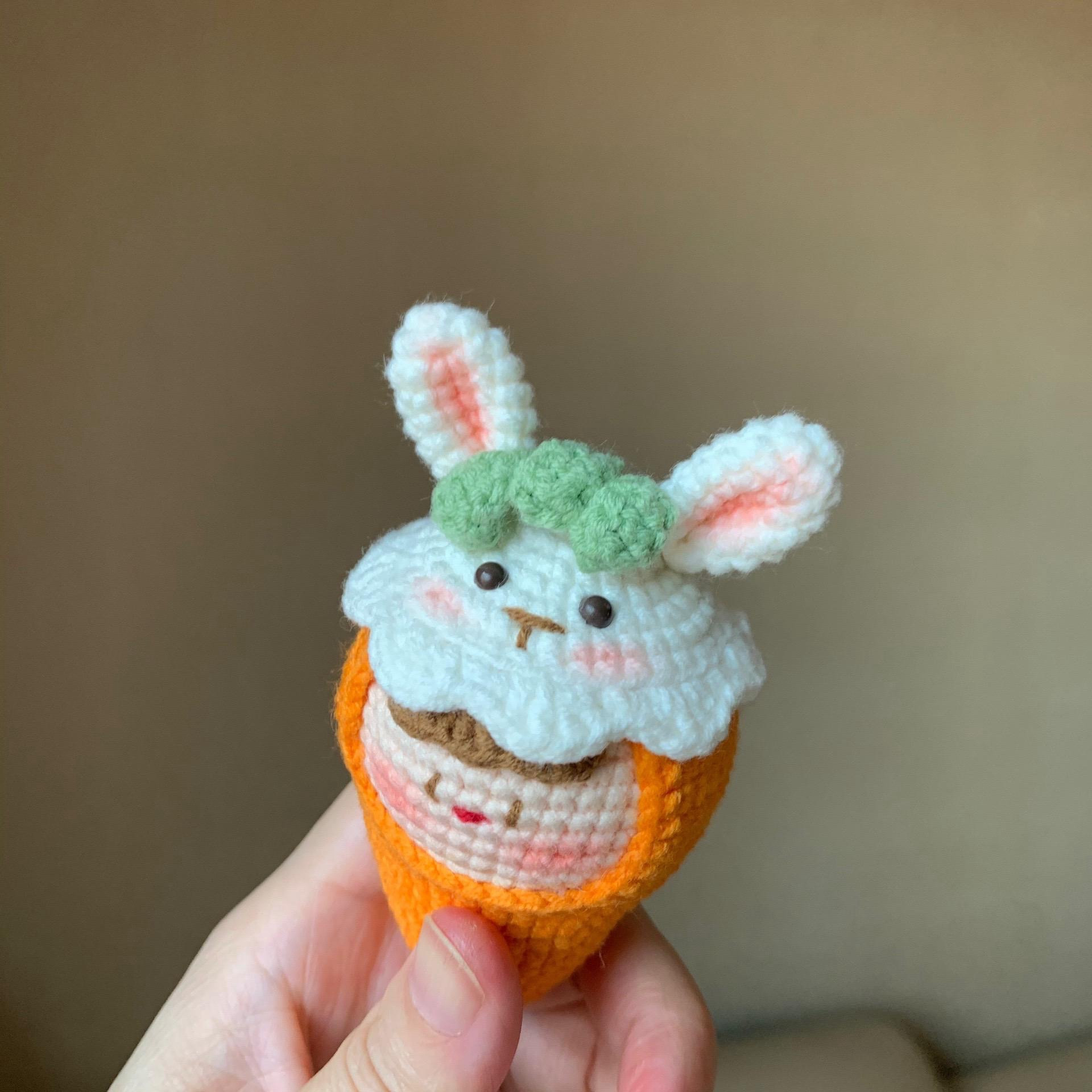 Crochet Carrot Rabbit Doll Pattern and Chart