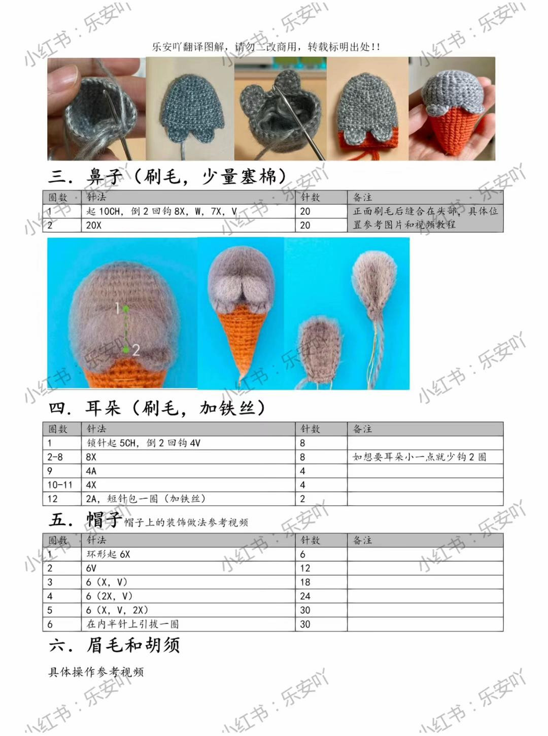 Crochet Carrot Rabbit Doll Pattern: Cute Black and Grey Amigurumi Tutorial with Brushed Fur