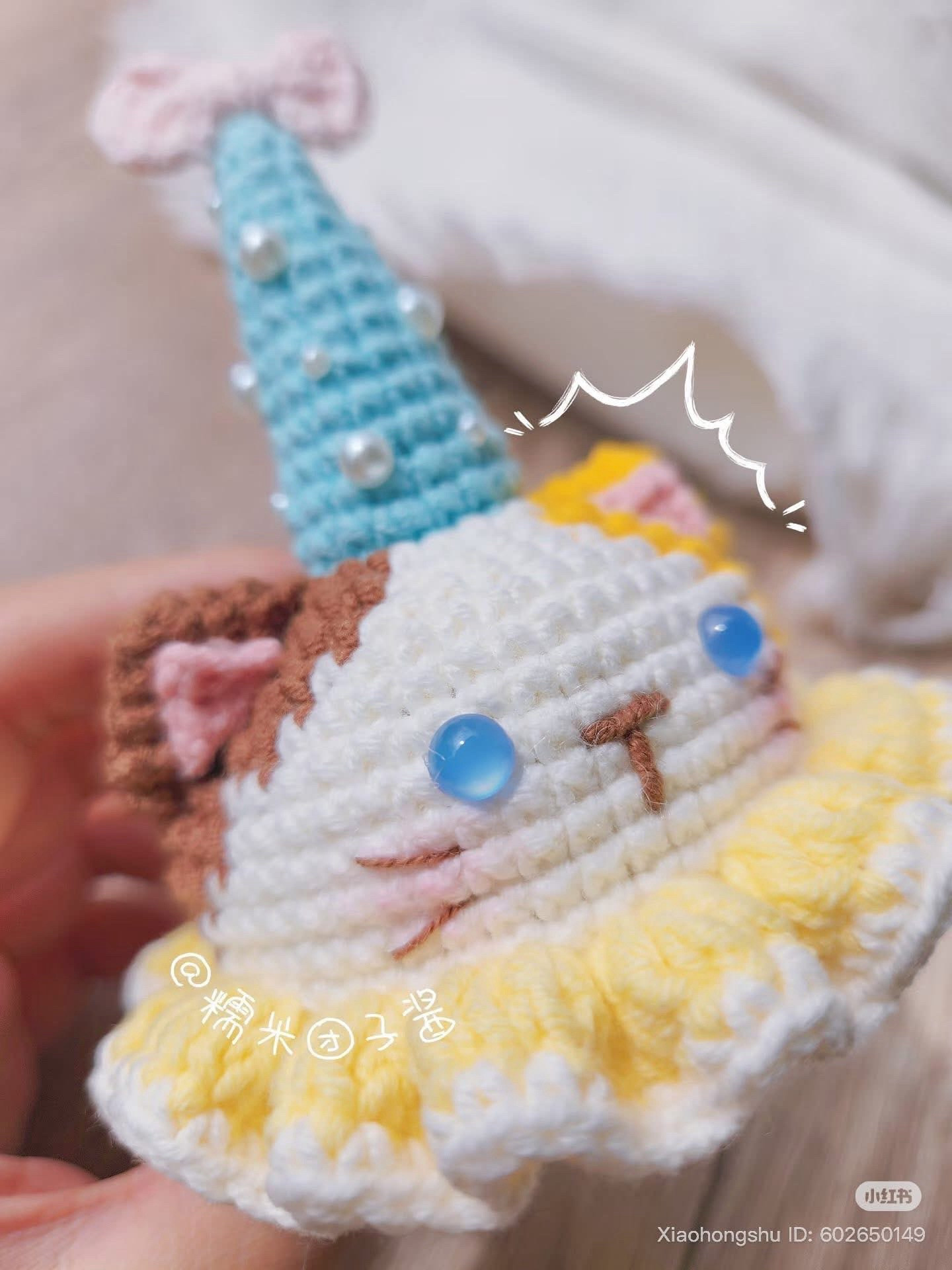 Crochet Cat Birthday Hat Chart for Baby