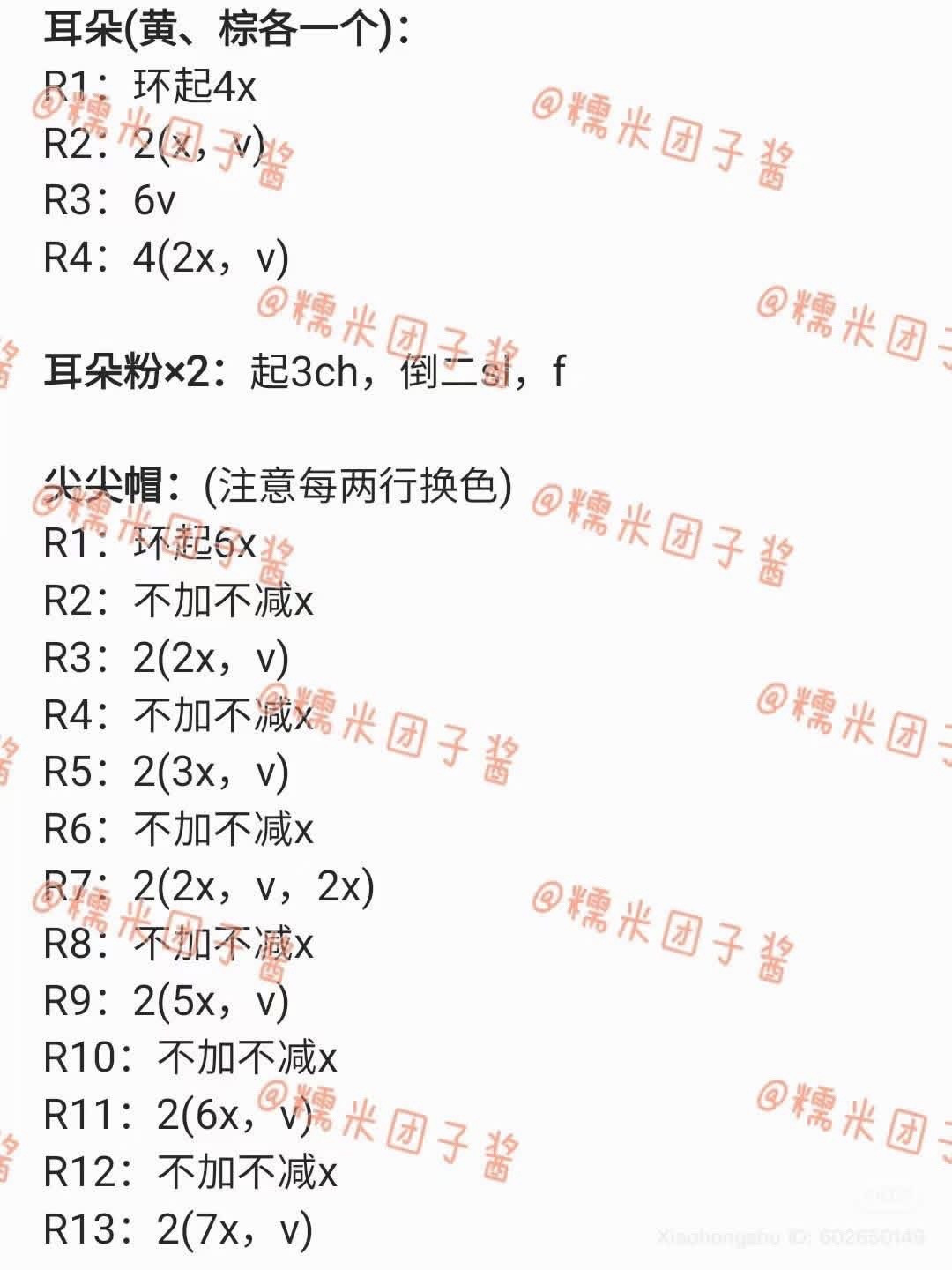 Crochet Cat Birthday Hat Chart for Baby