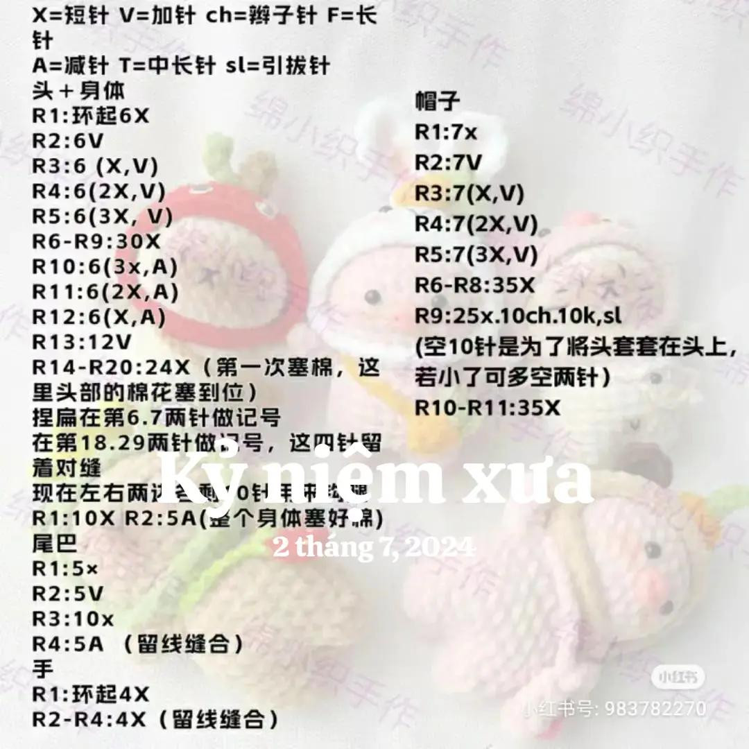 Crochet Cat Doll Costumes Pattern Tutorial