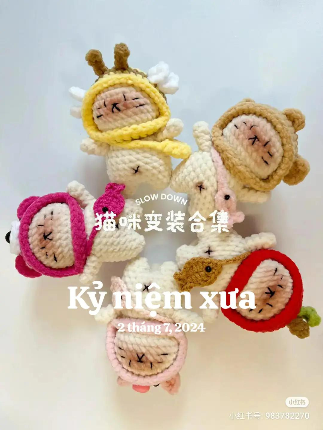 Crochet Cat Doll Costumes Pattern Tutorial