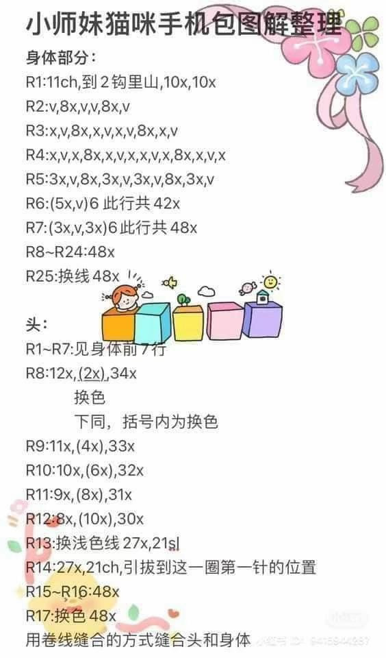 Crochet Cat Phone Bag Crossbody Pattern