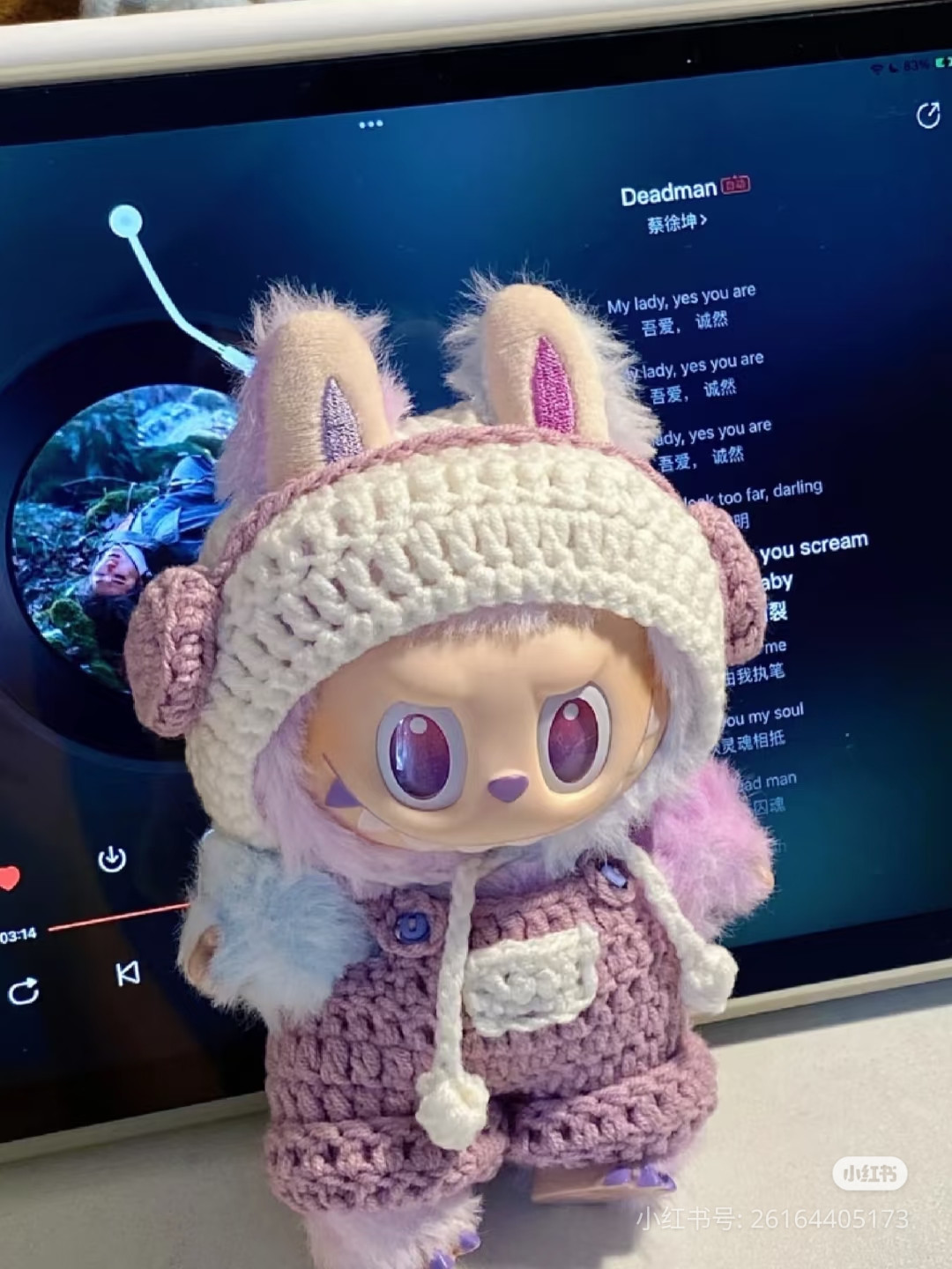 Crochet Chart: Cute Cat Ear Hood and Overalls for Doll