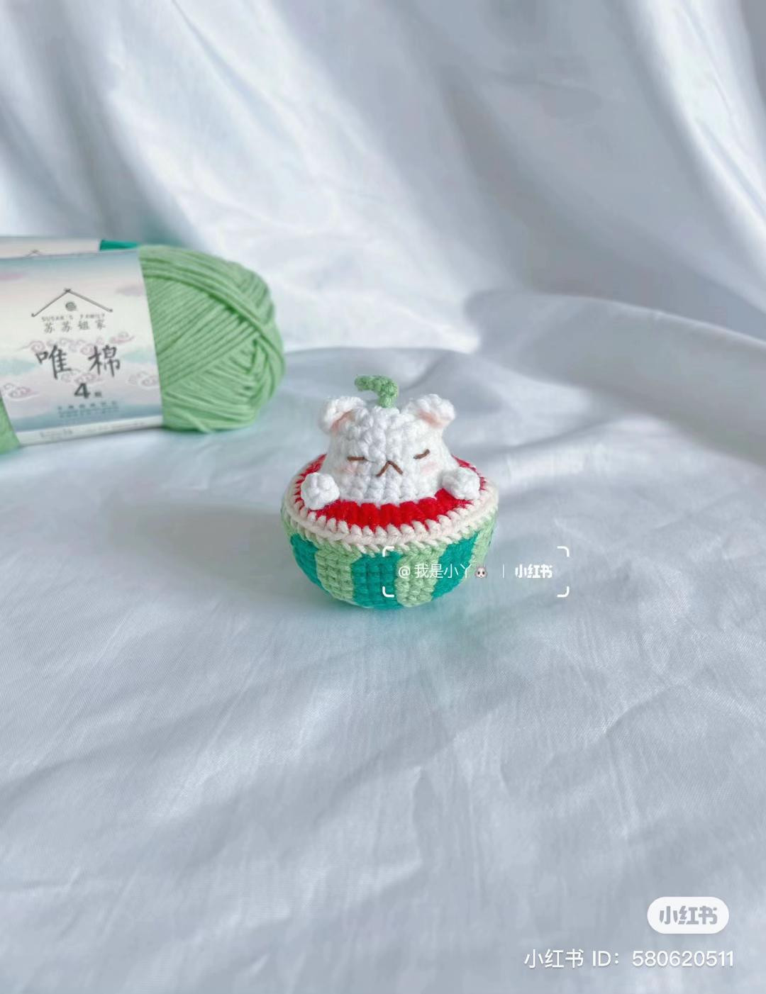 Crochet Chart: Cute Chubby Pochacco Amigurumi with Balloon and Rice Bowl Pattern