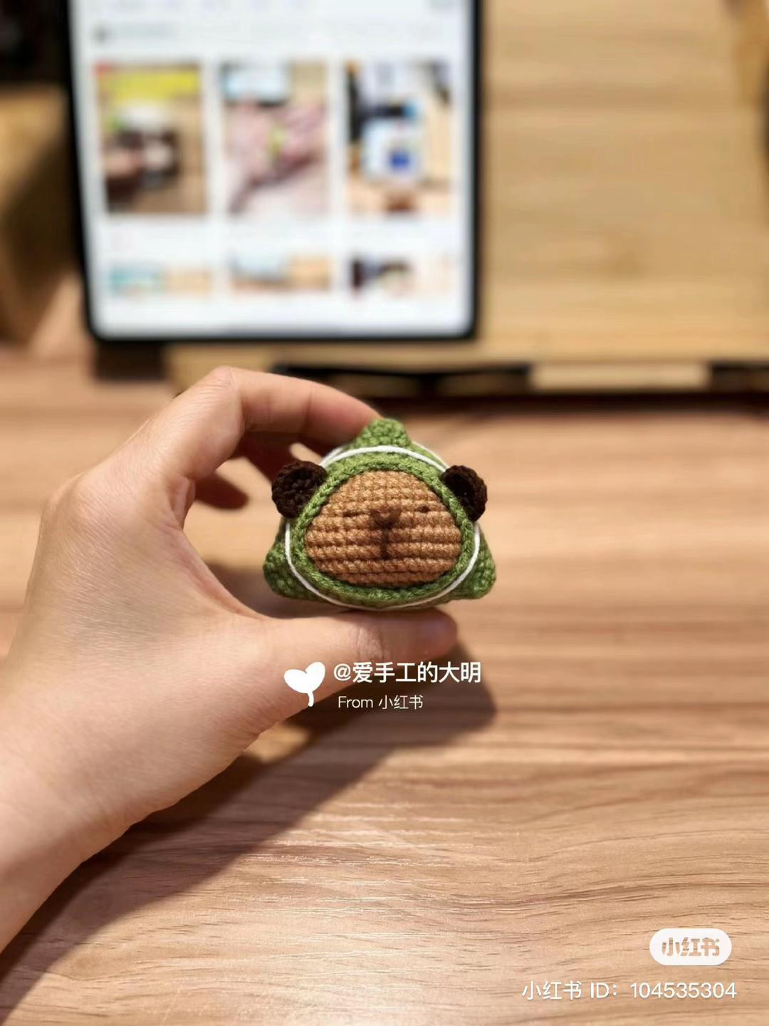 Crochet Chart: Cute Chubby Pochacco Amigurumi with Balloon and Rice Bowl Pattern