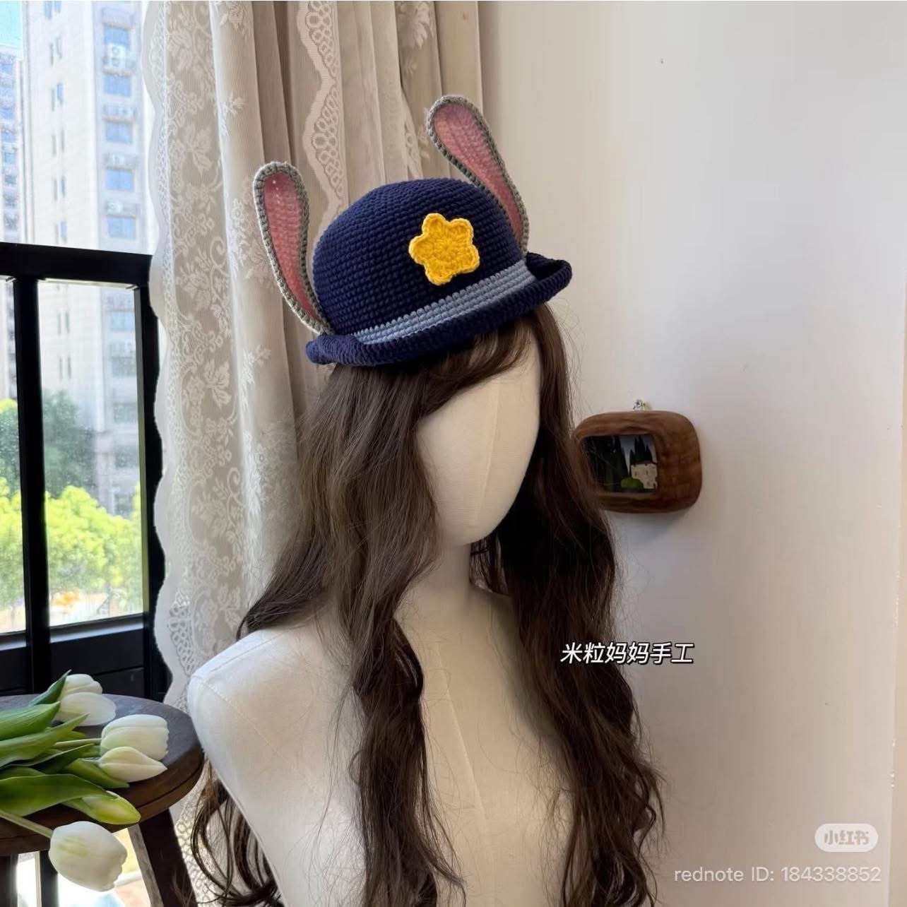 Crochet Chart: Cute Fox and Bunny Ears Hats