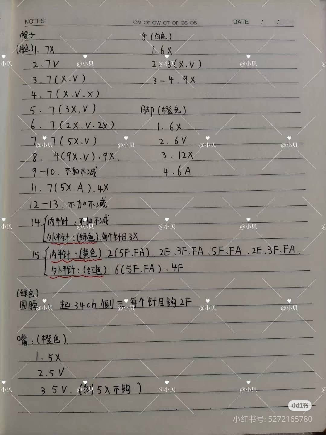 Crochet Chart: Cute Headphone Duck & Burger Duck Amigurumi Patterns