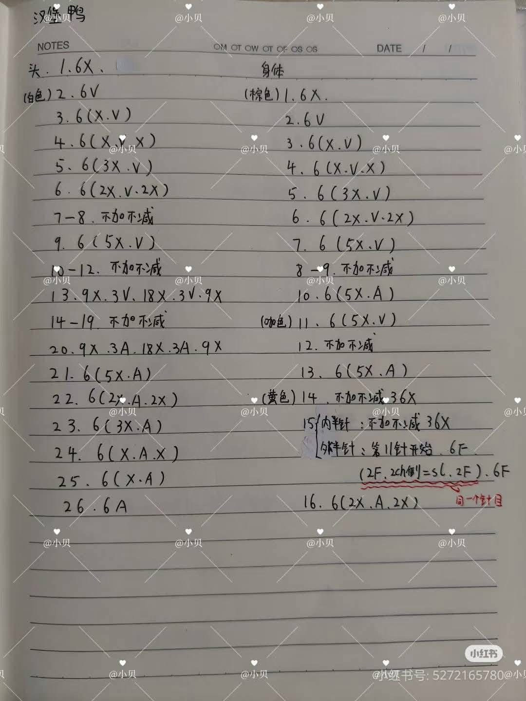 Crochet Chart: Cute Headphone Duck & Burger Duck Amigurumi Patterns