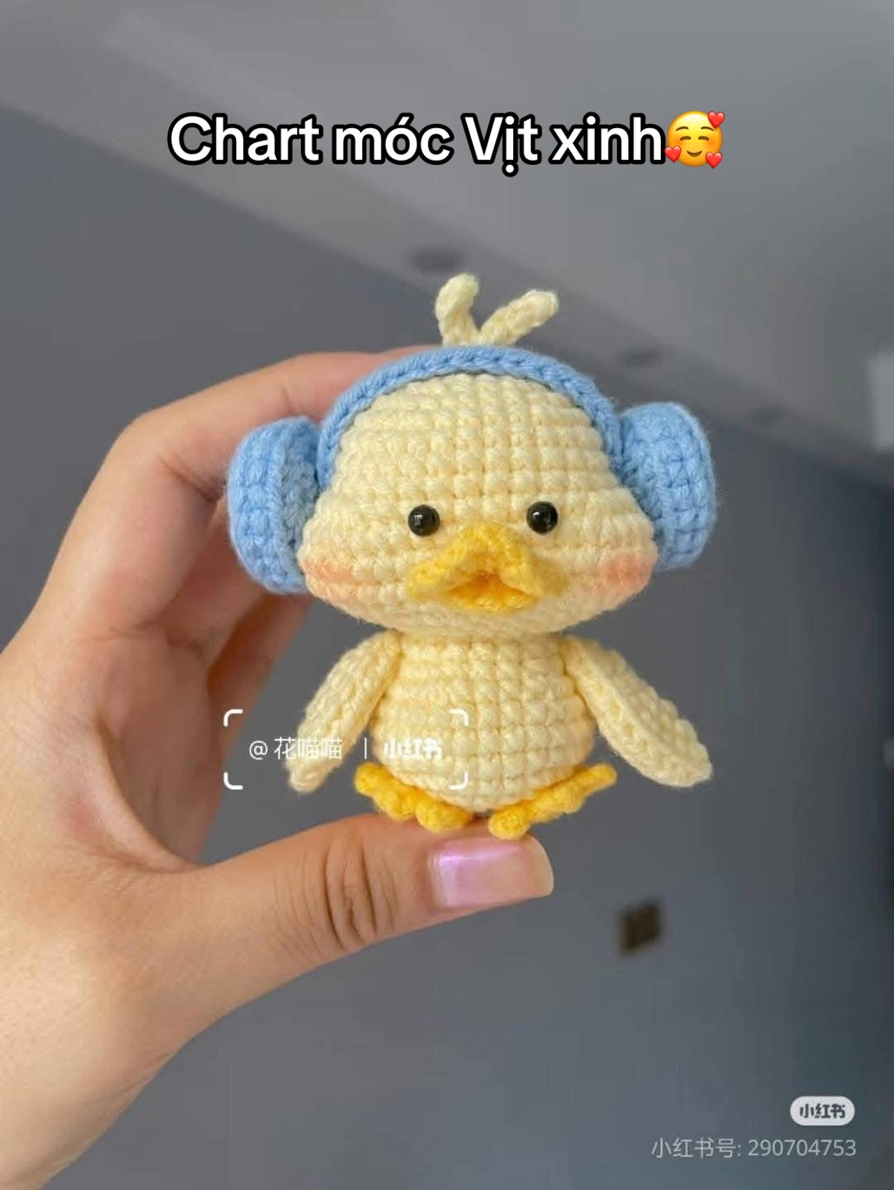 Crochet Chart: Cute Headphone Duck & Burger Duck Amigurumi Patterns