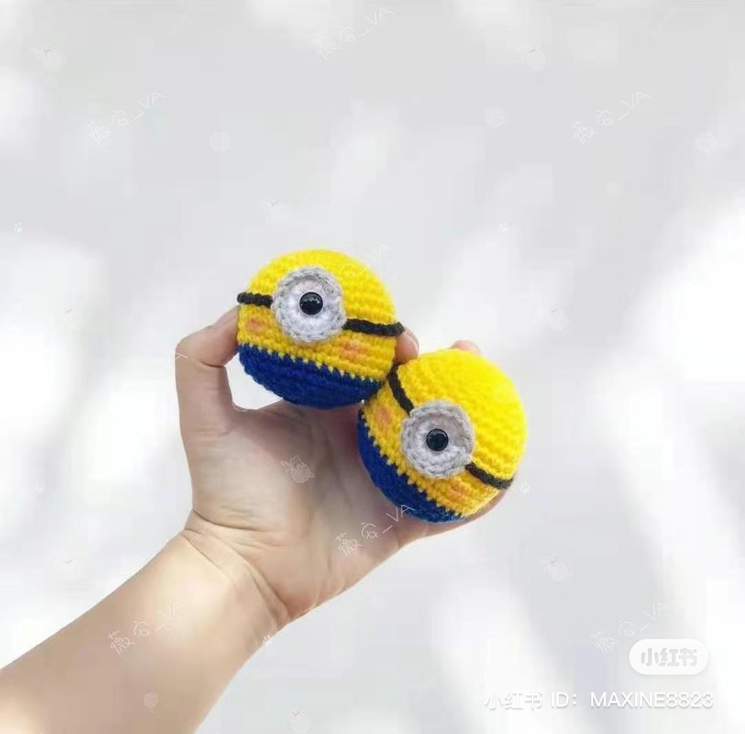 Crochet Chart: Cute Yellow Minion Amigurumi Doll Pattern