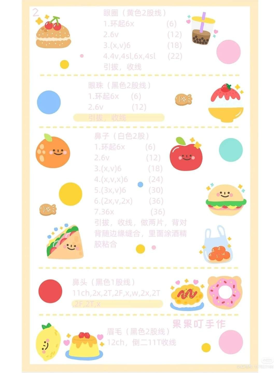 Crochet Chart for Bald Tom Cat Hat with Gray and White Yarn