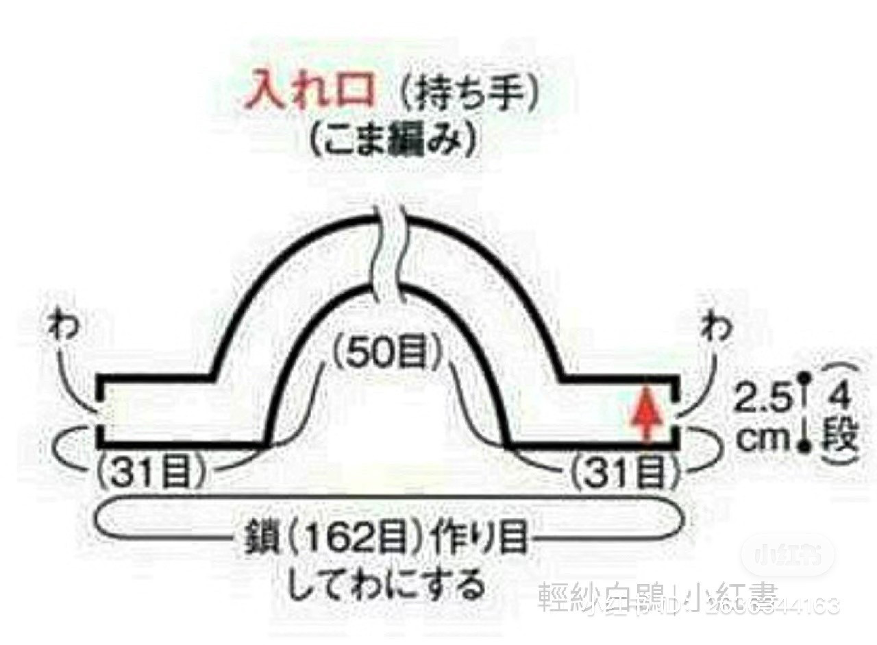 Crochet Chart for Blue Floral Mesh Bag Pattern