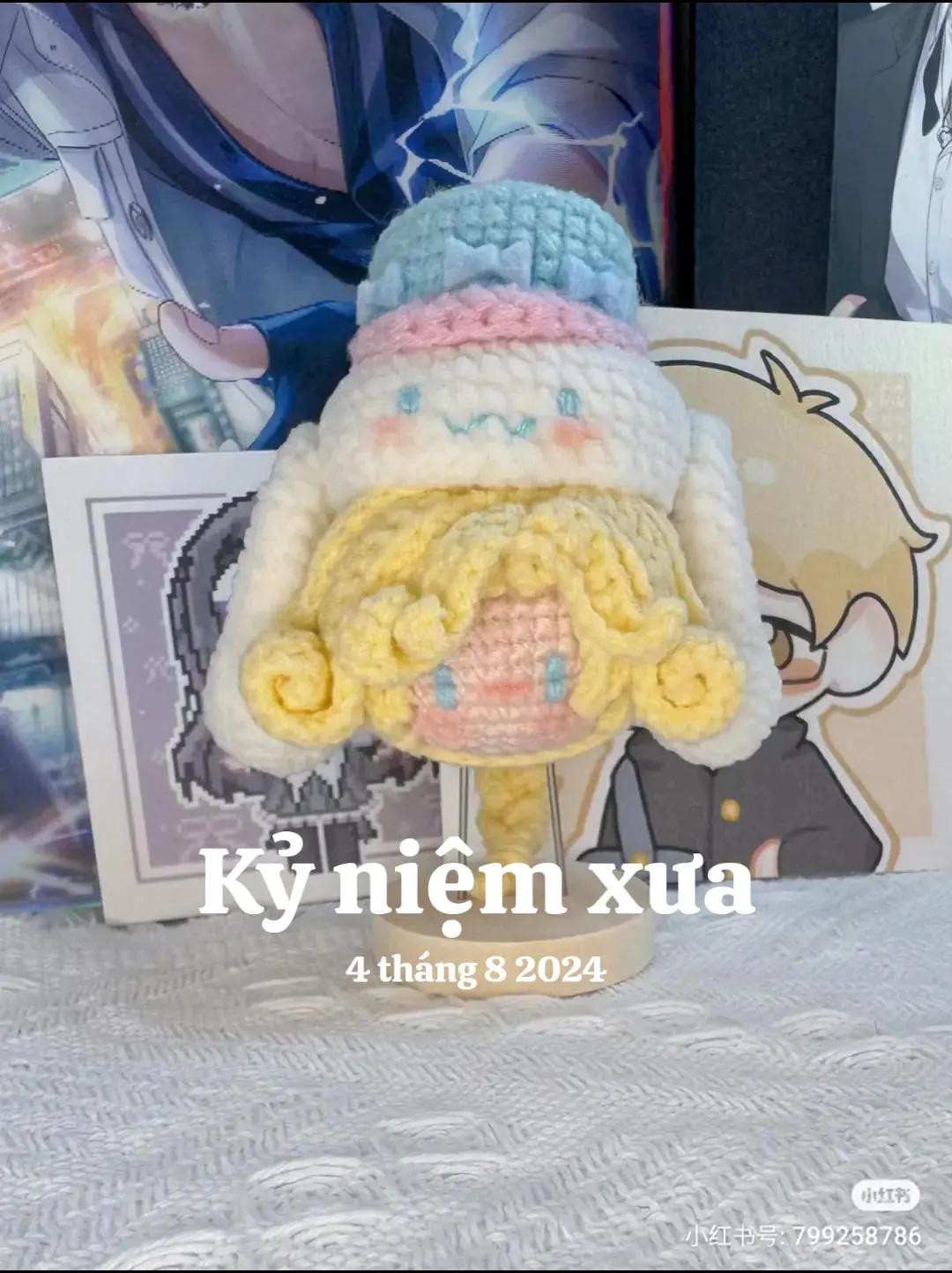 Crochet Chart for Cinnamoroll and Dolly Waffle Amigurumi Doll