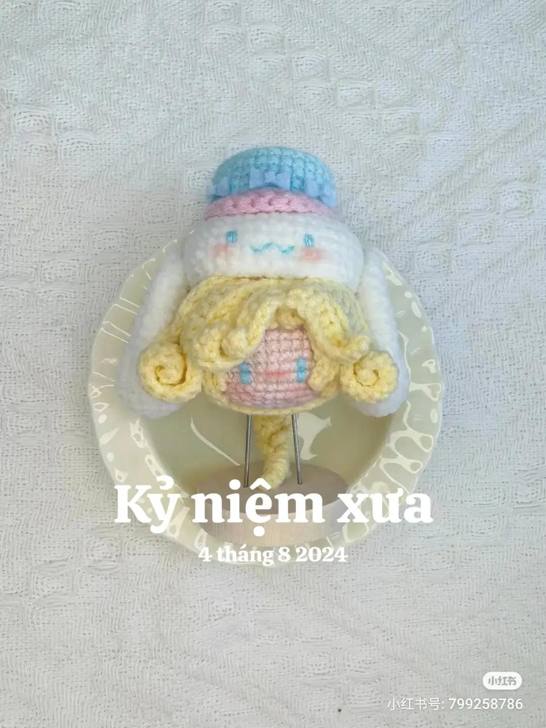 Crochet Chart for Cinnamoroll and Dolly Waffle Amigurumi Doll