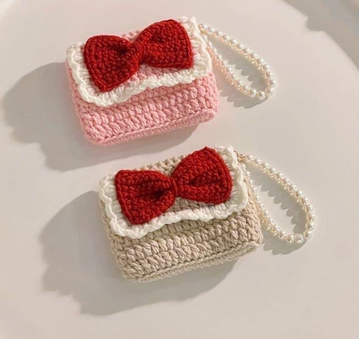 Crochet Chart for Cute Bear Bag and Mini Fruit Card Holders