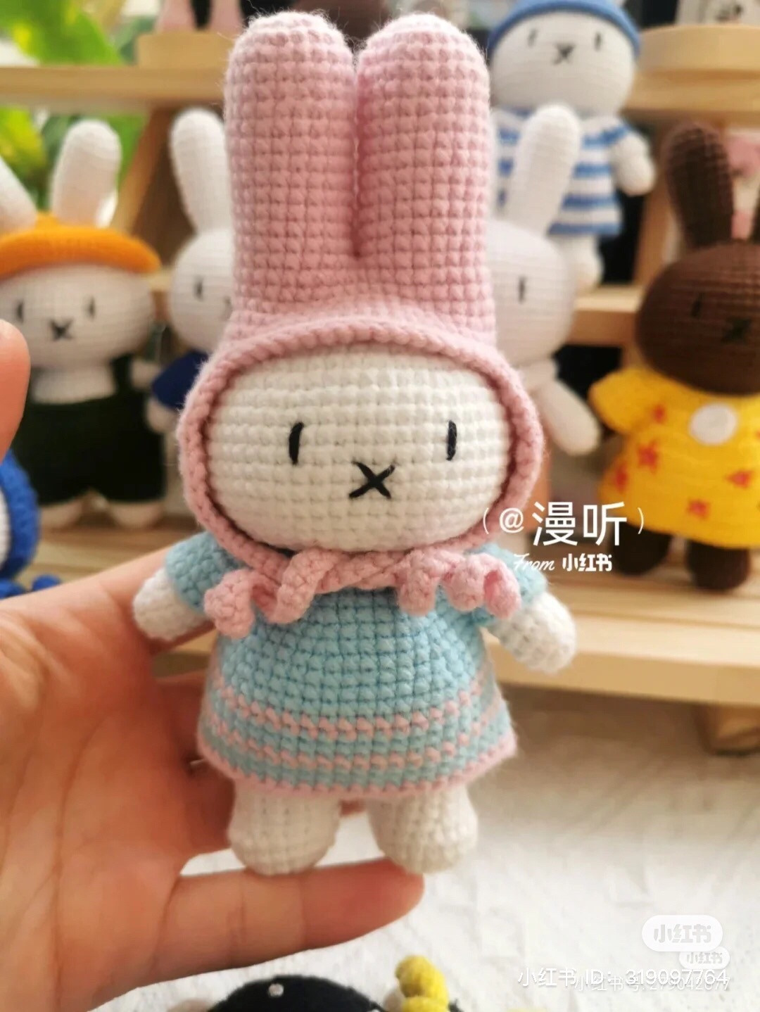 Crochet Chart for Cute Bunny Doll with Hoodie and Dress