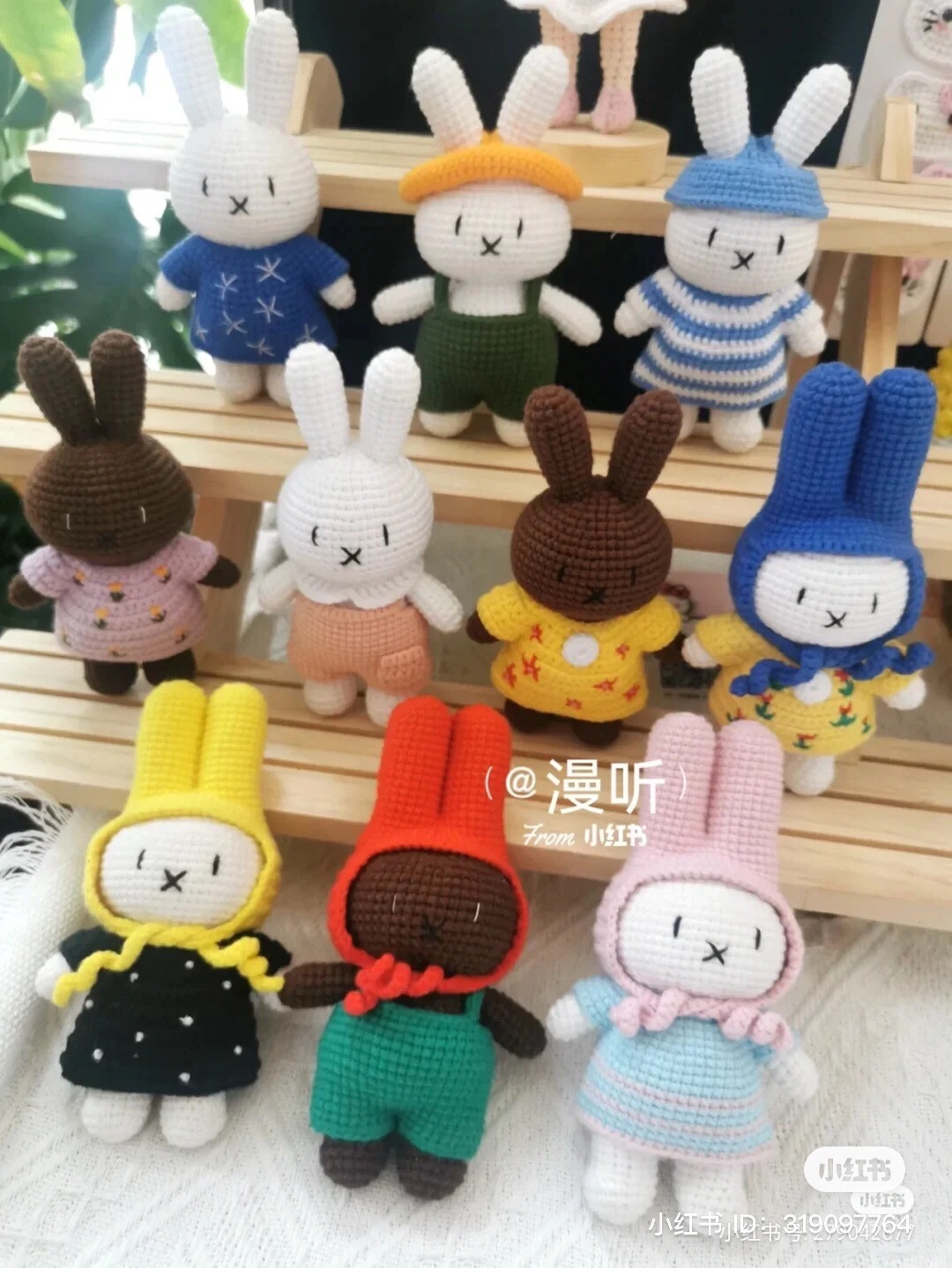 Crochet Chart for Cute Bunny Doll with Hoodie and Dress