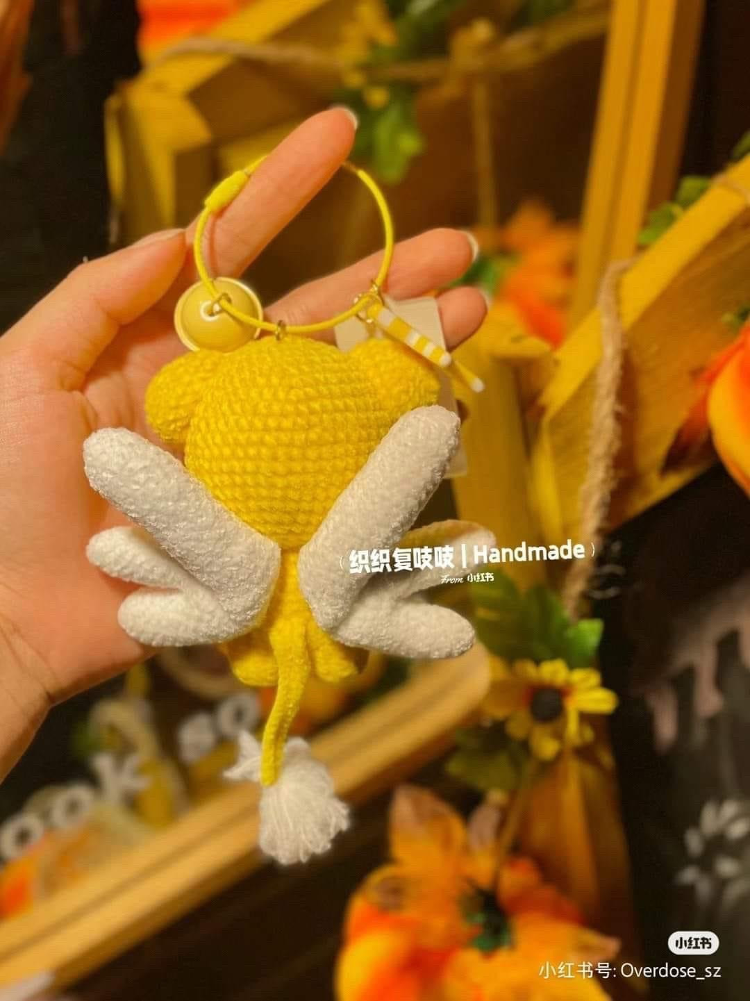 Crochet Chart for Cute Yellow Bear with Wings