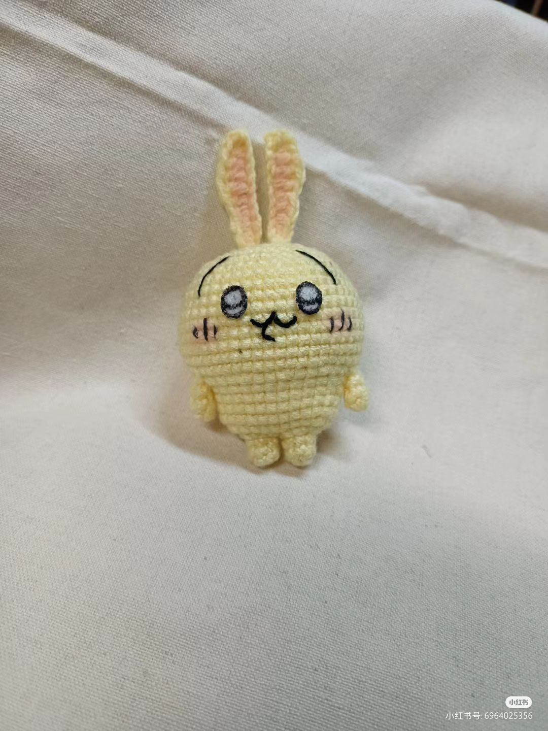 Crochet Chart for Cute Yellow Usagi Rabbit Amigurumi