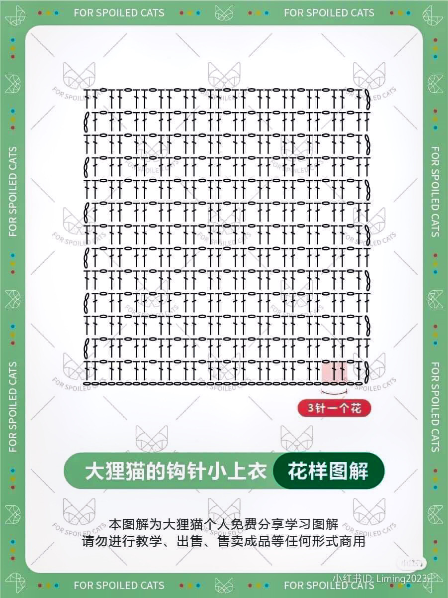 Crochet Chart for Green Ruffled Halter Crop Top