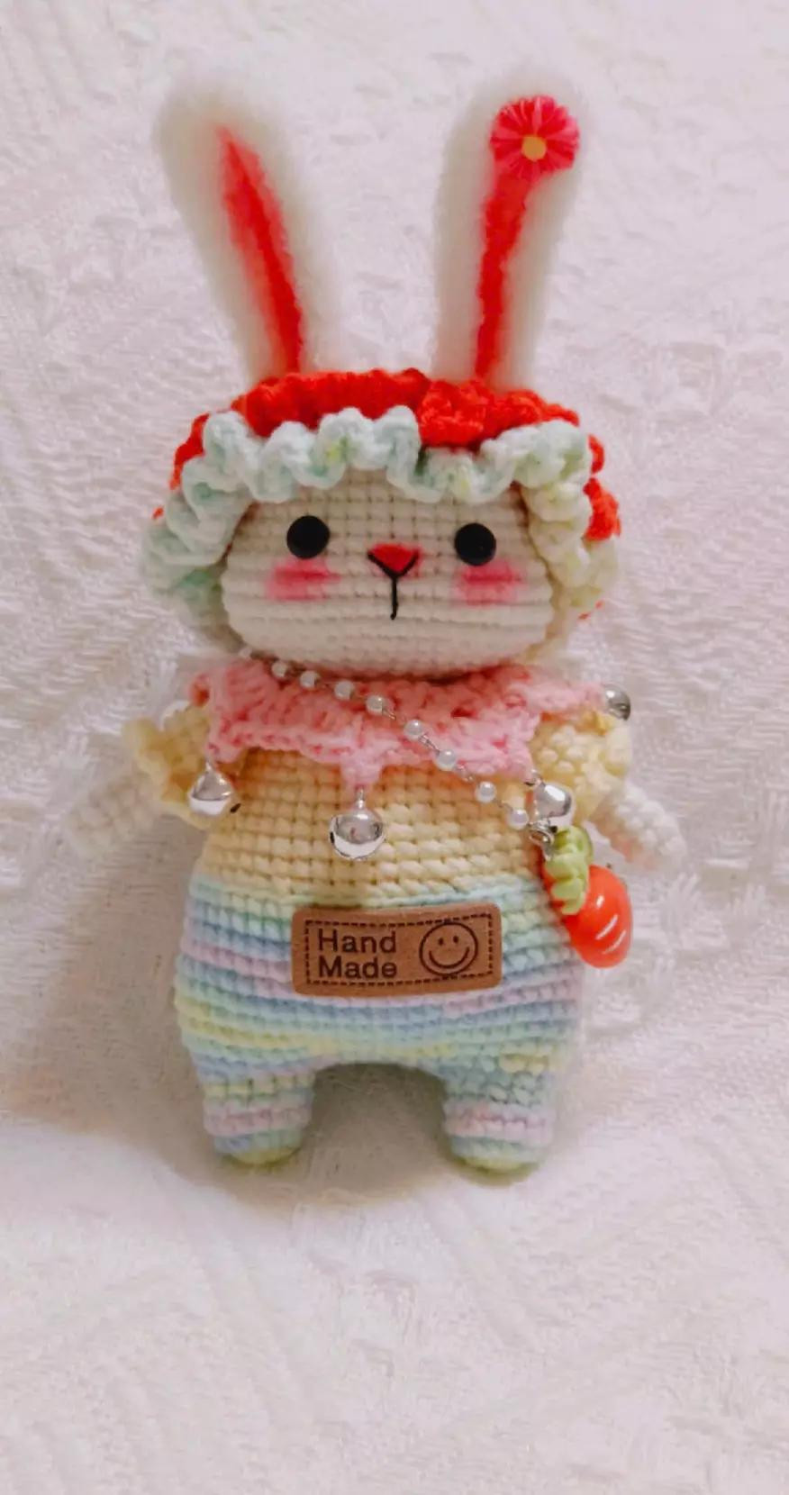 Crochet Chart for Improved Creamy Ball Rabbit Amigurumi Doll