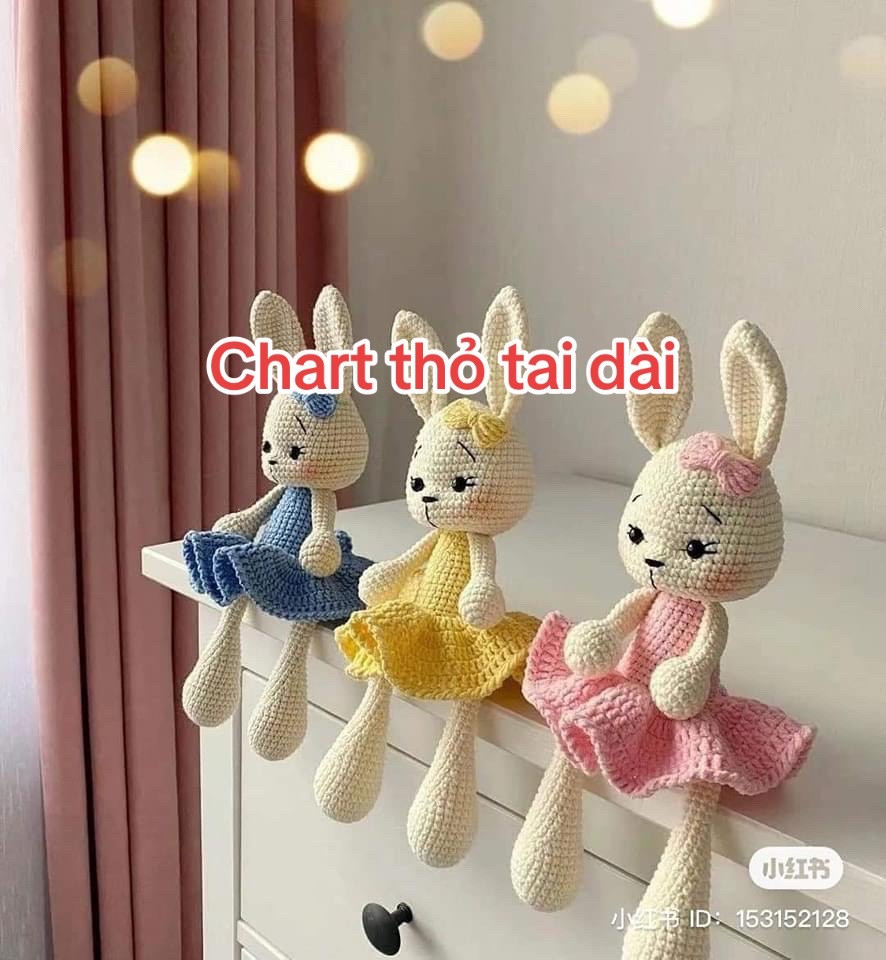 Crochet Chart for Long-Eared Bunny Doll