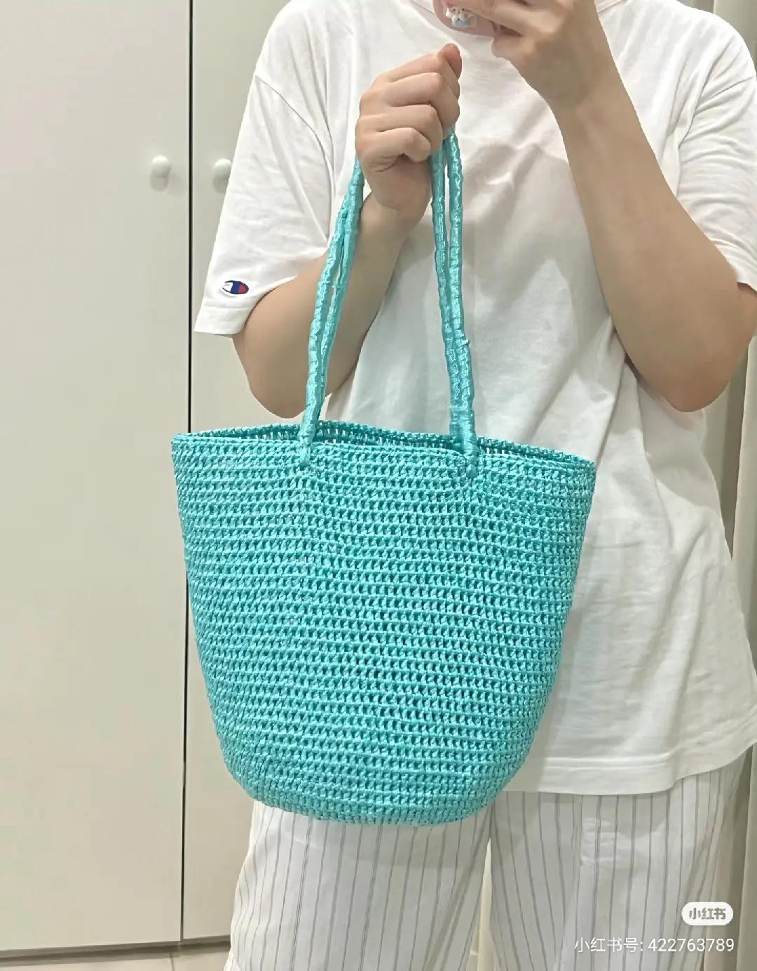 Crochet Chart for Mini Drawstring Bag with Tree Pattern