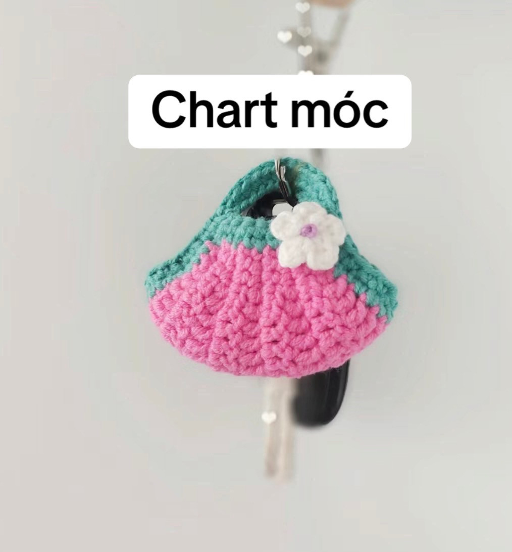 Crochet Chart for Mini Flower Bag with Handle