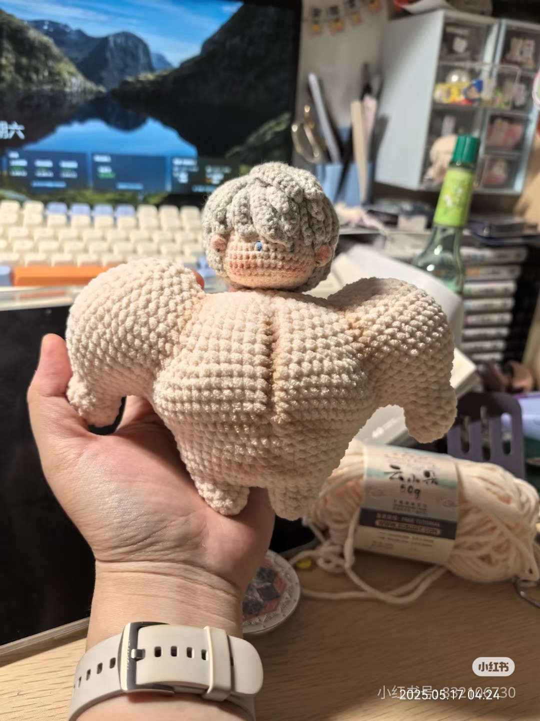 Crochet Chart for Muscular Man Doll Pattern