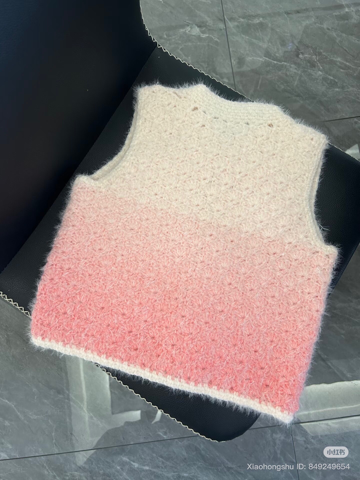 Crochet Chart for Pink Ombre Chinese Style Gilet