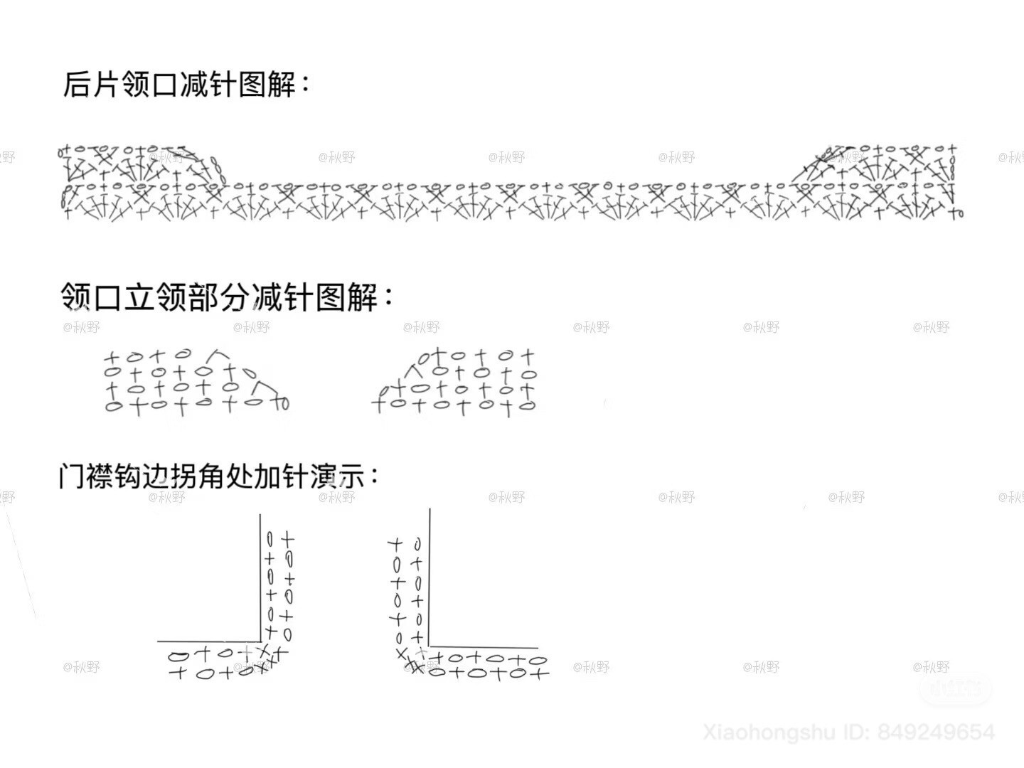 Crochet Chart for Pink Ombre Chinese Style Gilet