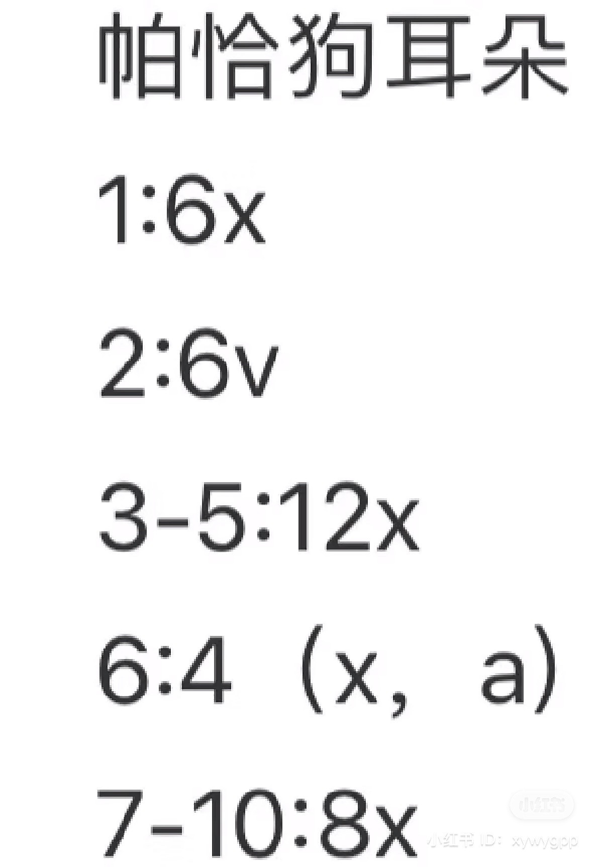 Crochet Chart for Pochacco Dog Amigurumi Doll