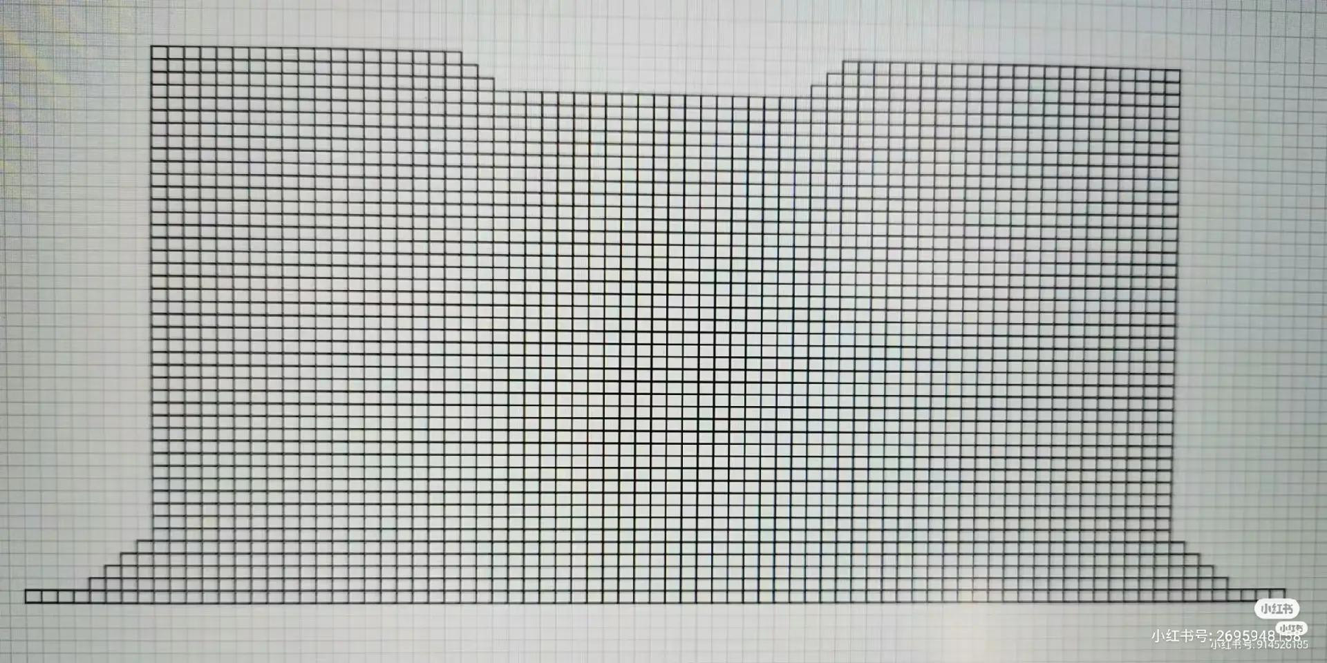 Crochet chart for red openwork top and pastel rainbow dress with detailed pattern symbols