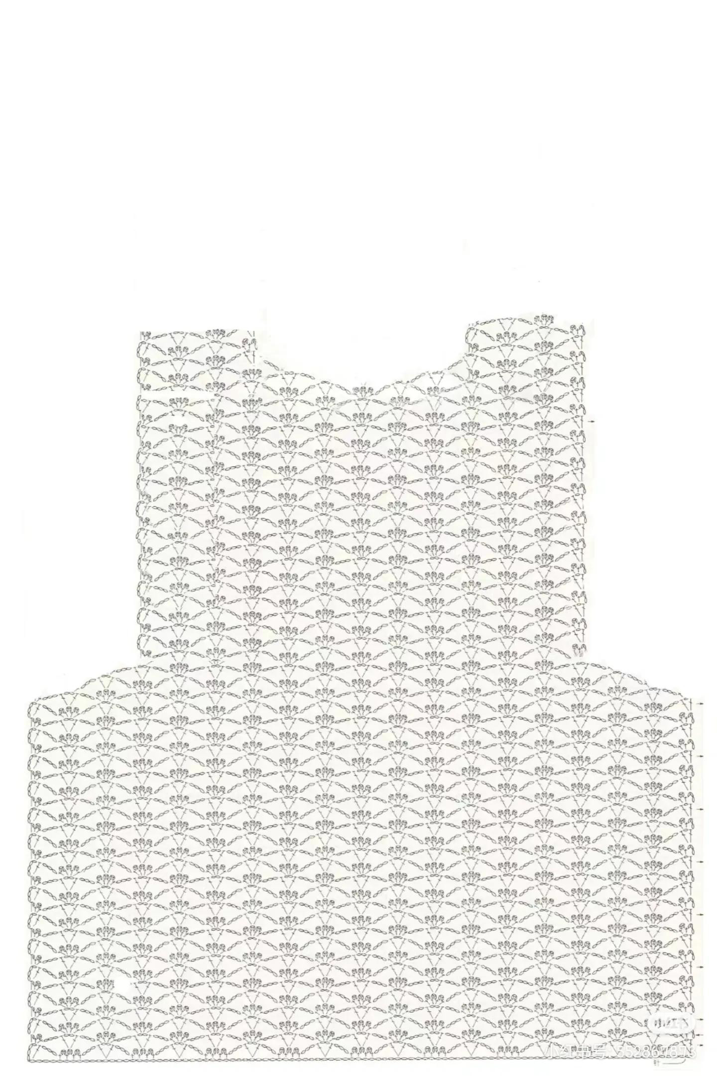 Crochet Chart Part 3: Light Blue Openwork Tank Top Pattern