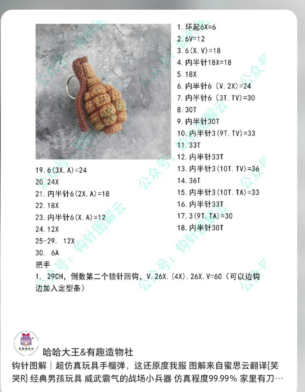 Crochet Chart Pattern for Cute Teddy Bear in Orange Overalls