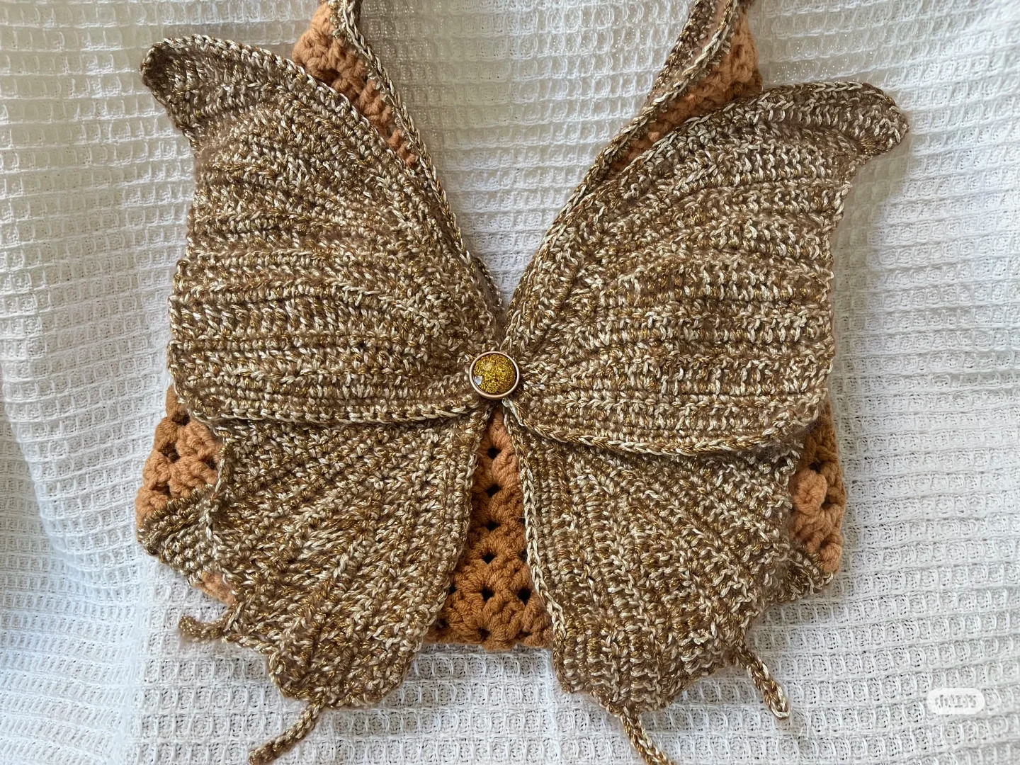 Crochet Chart Pattern for Golden Swallowtail Butterfly Wings
