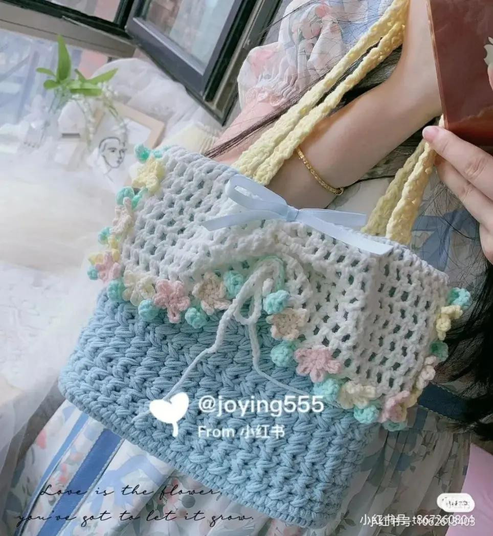 Crochet Chart Pattern: Star Shape and Cinnamoroll Bag Tutorial
