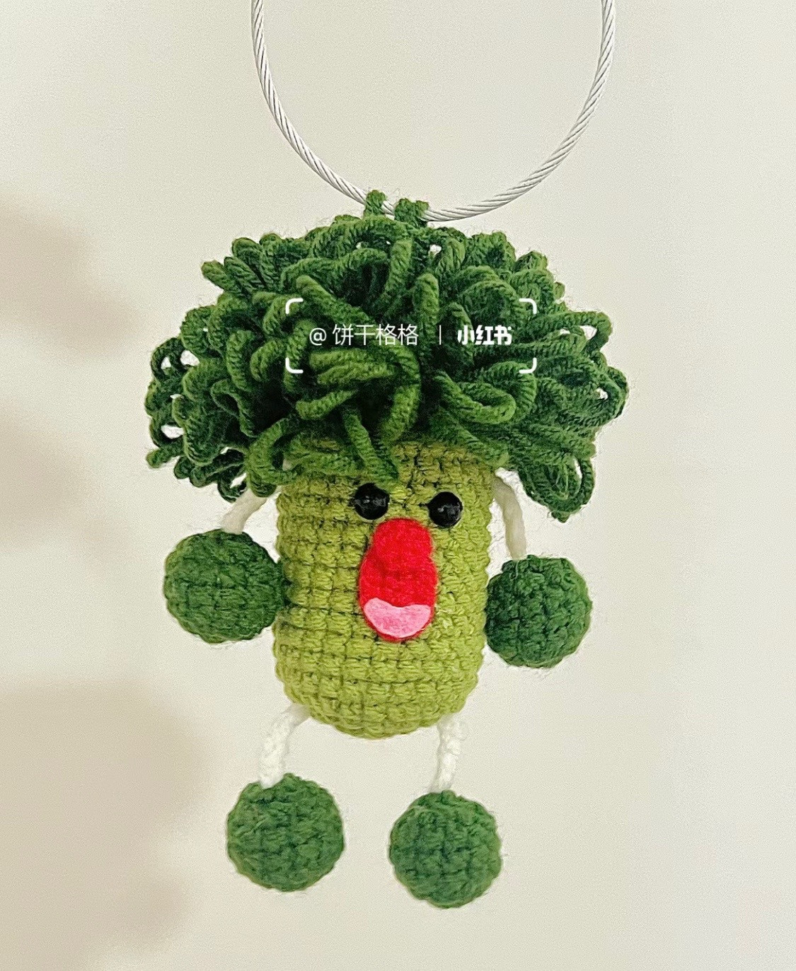 Crochet Chart Patterns: Cute Frog Keychain, Plankton Amigurumi Doll, and WeChat Notification Charm