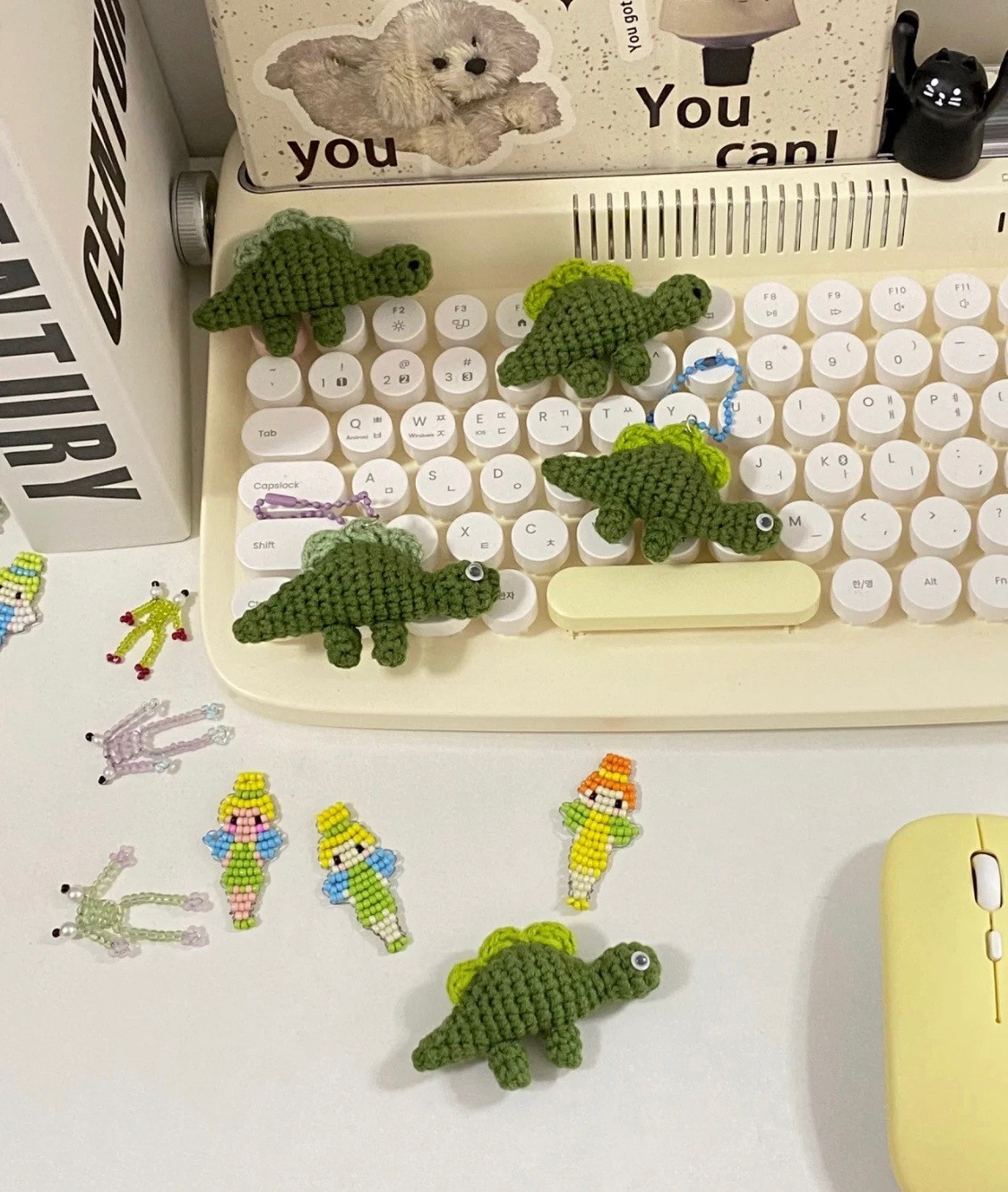 Crochet Chart Patterns: Cute Frog Keychain, Plankton Amigurumi Doll, and WeChat Notification Charm