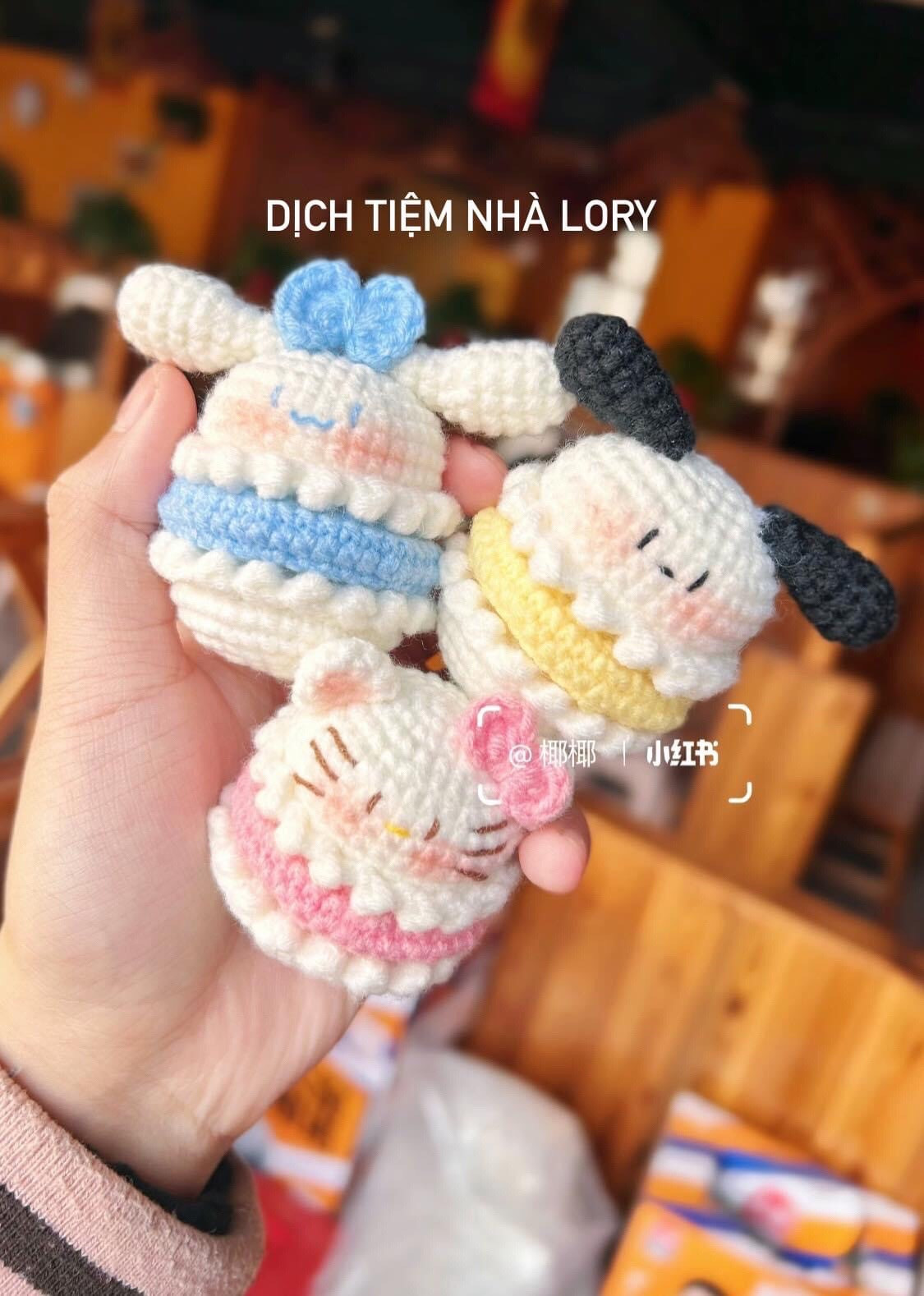 Crochet Chart Sanrio Macarons Dolls Pattern