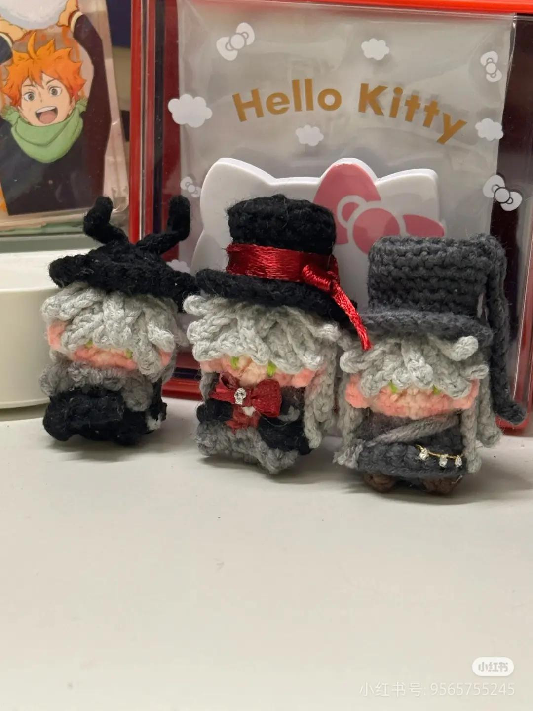 Crochet Chart Tutorial: Black Coat Character Keychain Doll