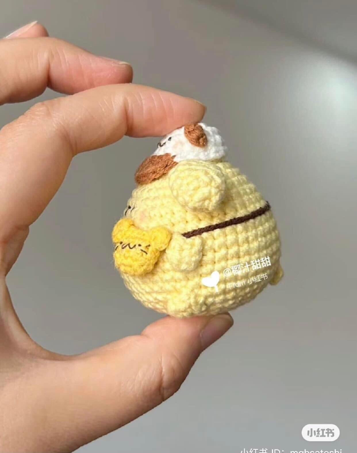 Crochet Chart Tutorial for Cute Blue and Yellow Bunny Doll with Hat and Scarf