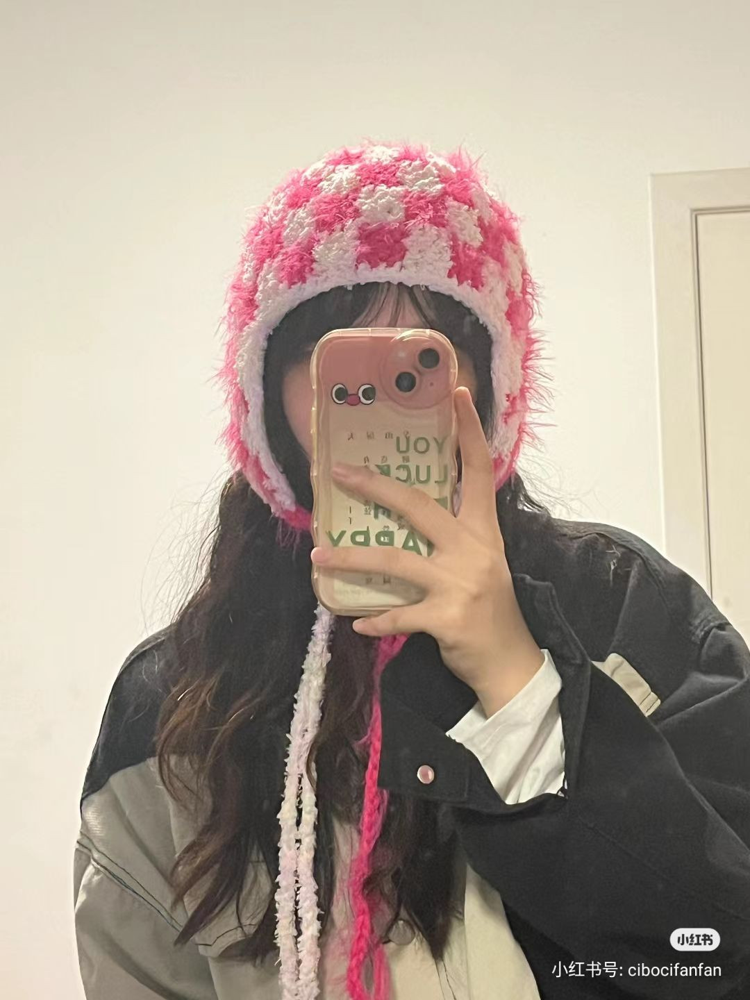 Crochet Checkered Earflap Hat Pattern with Written Instructions